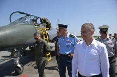 New hangar for aircraft storage at military airfield in Batajnica