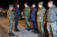 Mинистар Вулин обишао заједничке снаге Вoјске и Полиције