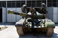 Tank units undergo regular training