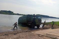 Soldiers serving in Engineer Corps undergo river training