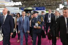 Ministar Stefanović na otvaranju Međunarodnog sajma vojne tehnike "EUROSATORY 2022" u Parizu