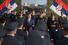 Minister Stefanović at promotion ceremony for new Air Force and Air Defence non-commissioned officers