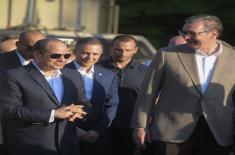 Presidents of Serbia and Egypt attend display of weapons and military equipment