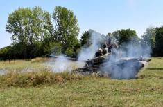 Soldier training in tank units