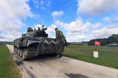 Armoured units undergo specialized training