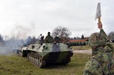 Training with self-propelled artillery systems