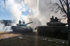 Tank units undergo training