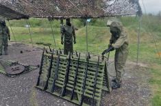 Mock drill for Military Academy cadets