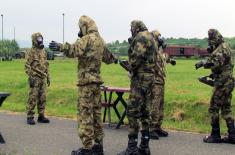 Training of Hungarian soldiers in CBRN Training Centre