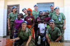 SAF contingent provides humanitarian aid in Central African Republic