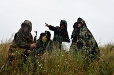 Обука полазника Основног курса за подофицире у теренским условима
