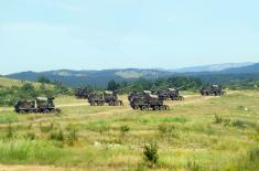 Live fire drills with newly introduced, modernized artillery systems conducted