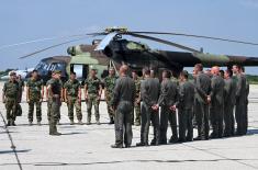 Part of Serbian Armed Forces contingent returns from Slovenia