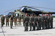 Part of Serbian Armed Forces contingent returns from Slovenia