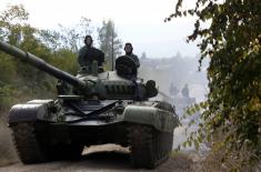 Tank crews training