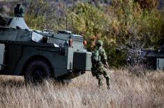 Tactical training in Armoured Reconnaissance Battalion