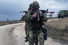 Serbian force protection platoon undergoes training