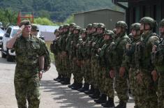 Oбилазак снага Војске Србије у Копненој зони безбедности