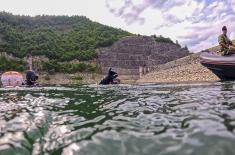 Обука ронилаца Речне флотиле на Завојском језеру