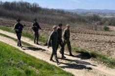 Foot march with members of MP Detachment Kobre