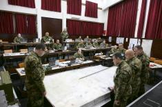 Вежба Мешовите артиљеријске бригаде уз примену рачунарских симулација