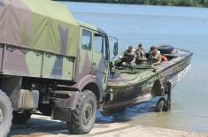 Инжињеријска обука војника и кандидата за подофицире на Сави