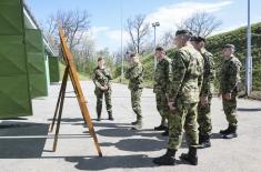 Oбилазак јединице 608. логистичке базе