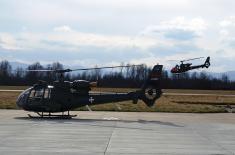Cadets’ flight training with combat helicopters