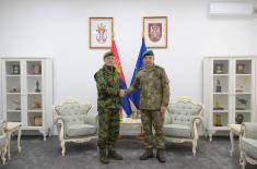 Начелник Генералштаба Војске Србије са командантом Кфора