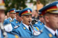 Promenade parade and military drill in Novi Sad