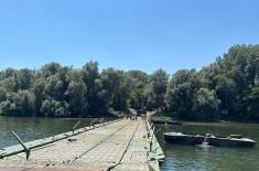 Војска Србије поставила понтонски мост преко Велике Мораве