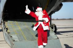 Santa Claus and Good Fairy at Batajnica airport 