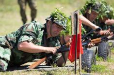 Training of reserve element at Peskovi range