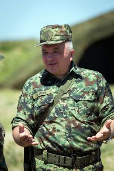 Training of reserve element at Peskovi range