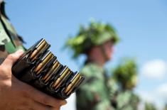 Training of reserve element at Peskovi range