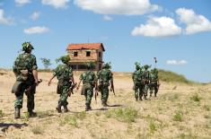 Training of reserve element at Peskovi range