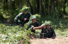 Training of reserve element at Peskovi range