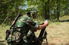 Training of reserve element at Peskovi range