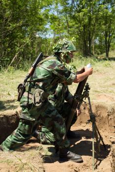 Training of reserve element at Peskovi range