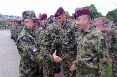 Minister of Defence at the Exercise “Slavic Brotherhood”