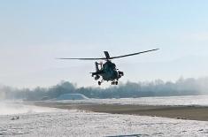 Letačka obuka na helikopterima u 98. vazduhoplovnoj brigadi