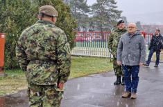 Minister Vučević visits units in Raška and Novi Pazar