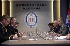 Minister Stefanović Met US EUCOM Deputy Commander