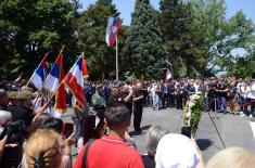 Memorial to members of Armed Forces and Police killed in 1998 and 1999 unveiled in Leskovac