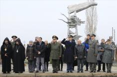 Delegation of Ministry of Defense and Serbian Armed Forces pays tribute to fallen Serbian pilots in Armenia