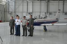 New hangar for aircraft storage at military airfield in Batajnica