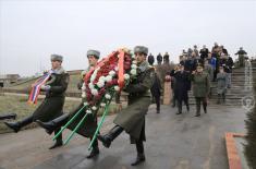 Delegation of Ministry of Defense and Serbian Armed Forces pays tribute to fallen Serbian pilots in Armenia