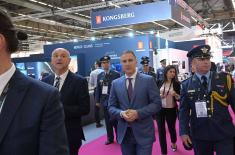 Ministar Stefanović na otvaranju Međunarodnog sajma vojne tehnike "EUROSATORY 2022" u Parizu