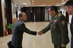 Načelnik Generalštaba primio zamenika ministra odbrane Japana za međunarodne poslove