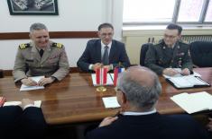 Talks with delegation of the Federal Ministry of Defence and Sports of the Republic of Austria 